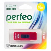 USB Flash PERFEO PF-S04R016 USB 16GB красный BL1