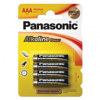 Батарейка Panasonic Alkaline Power LR03APB/4BP LR03 BL4