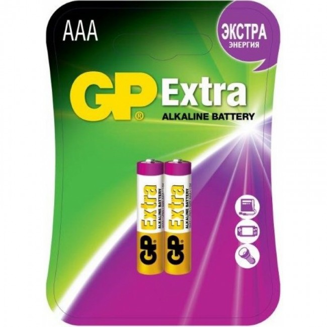 Батарейка GP Extra GP24AX-2CR2 LR03 BL2