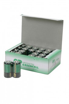 Батарейка GP Greencell 14G/R14 SR2, в упак 24 шт
