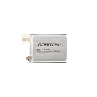 Аккумулятор ROBITON LP503040UN 3.7В 550мАч без защиты PK1