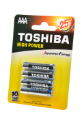 Батарейка TOSHIBA HIGH POWER LR03GCP BP-4 LR03 BL4