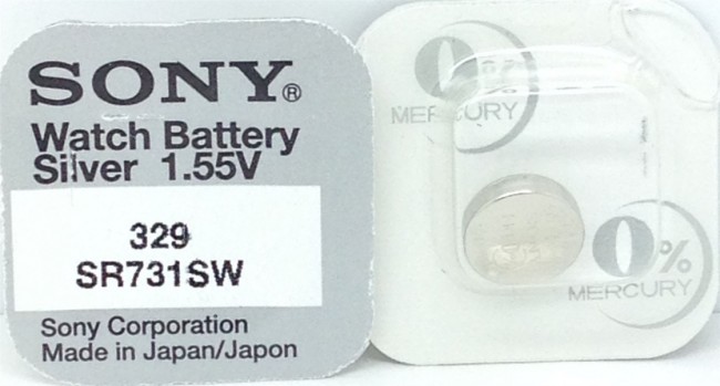 Батарейка SONY SR731SW       329 (0%Hg)