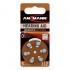 Батарейка ANSMANN Zinc-Air 5013233 312 UK BL6 (для слуховых аппаратов)