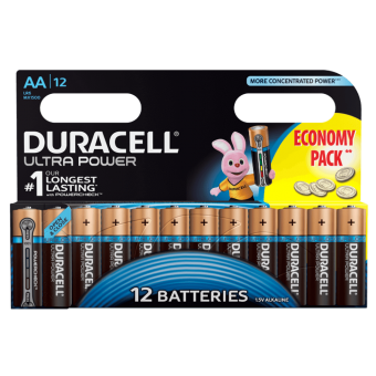 Батарейка DURACELL ULTRA POWER LR6 BL12, упаковка 12 шт.