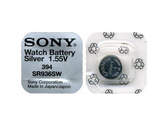 Батарейка SONY SR936SW       394 (0%Hg)