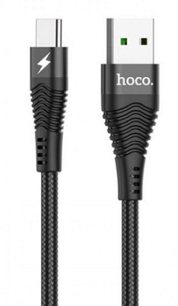 Кабель HOCO U53 USB (m)-Type-C (m) 1.2м 5.0A ткань черный