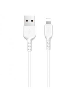 Кабель HOCO X20 USB (m)-Lightning (m) 1.0м 2.0A силикон белый