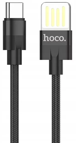 Кабель HOCO U55 USB (m)-Type-C (m) 1.2м 2.4A ткань черный