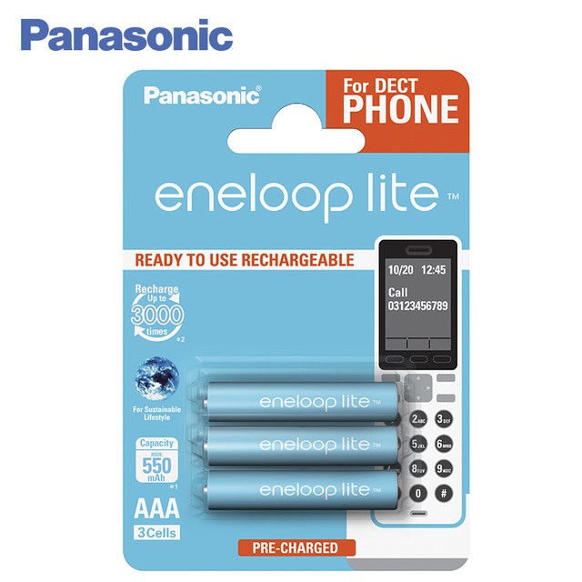 Аккумулятор Panasonic eneloop lite BK-4LCCE/3DE 550mAh AAA DECT BL3