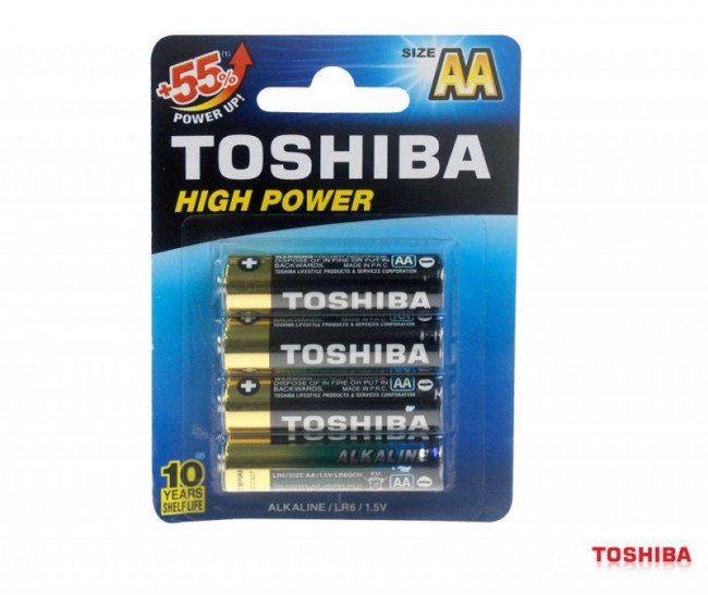 Батарейка TOSHIBA HIGH POWER LR6GCP BP-4 LR6 BL4