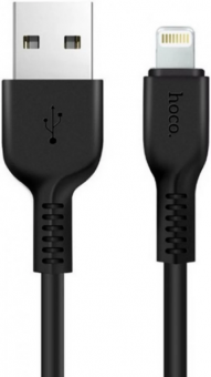 Кабель HOCO X20 USB (m)-Lightning (m) 1.0м 2.0A силикон черный