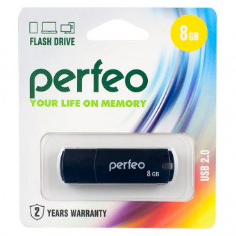 USB Flash PERFEO PF-C05B008 USB 8GB черный BL1