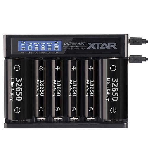 Зарядное устройство XTAR MC6 QUEEN ANT (4x1A или 2x1A + 4x0.5A)