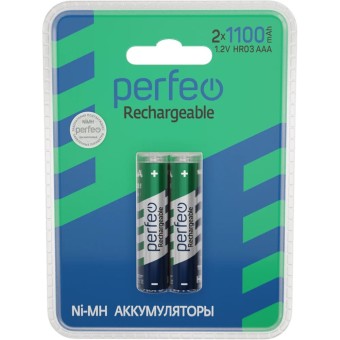 Аккумулятор Perfeo AAA 1100mah BL2 