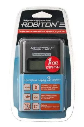 Зарядное устройство ROBITON SmartDisplay 1000 BL1