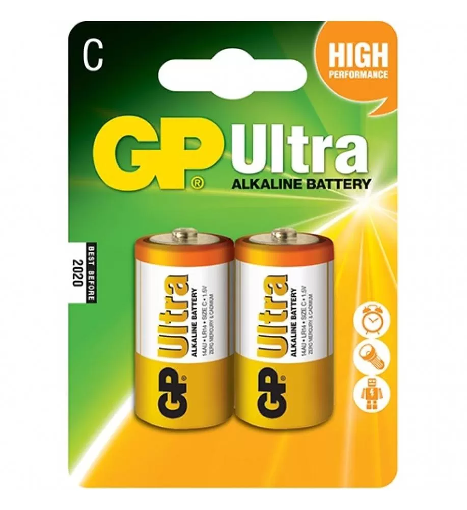 Батарейка GP Ultra GP14AU-2UE2 LR14 BL2