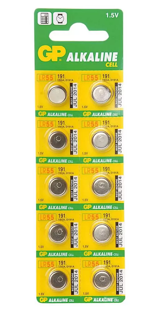 Батарейка GP Alkaline cell 191-C10 AG8 BL10