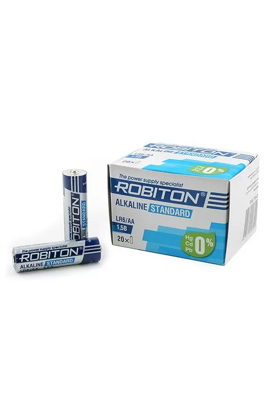 Батарейка ROBITON STANDARD LR6 BULK20, в упак 20 шт