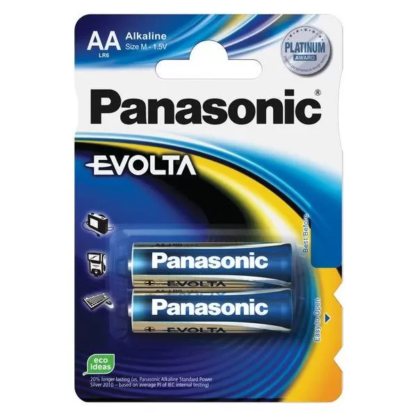 Батарейка Panasonic EVOLTA LR6EGE/2BP LR6 BL2
