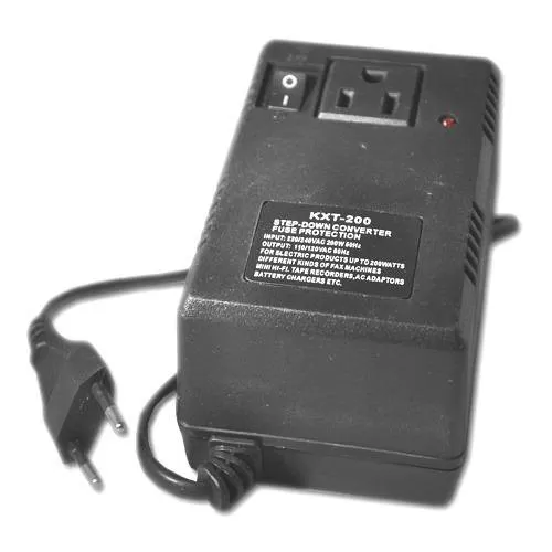 Трансформатор преобразователь 220->110V ELECA KXT-200  (200W) 200 ватт