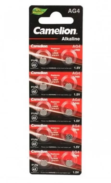 Батарейка Camelion AG4-BP10(0%Hg) AG 4 377 LR626 BL10