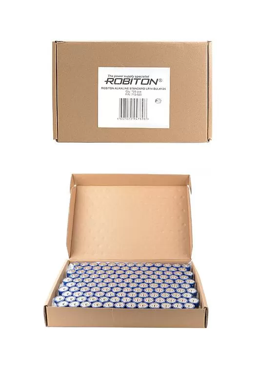 Батарейка ROBITON STANDARD LR14 BULK125, упаковка 125 шт.