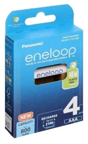 Аккумулятор Panasonic eneloop BK-4MCCE/4BE 800мАч AAA BL4