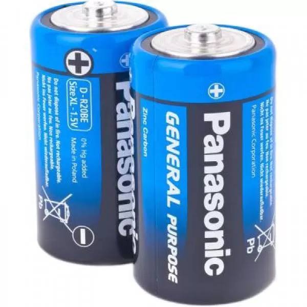 Батарейка Panasonic R20BER/2P R20 BER SR2, в упак 24 шт