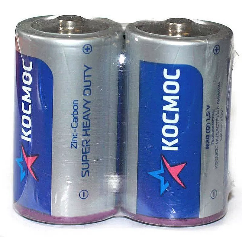Батарейка КОСМОС R20 SR2. в упак 24 шт