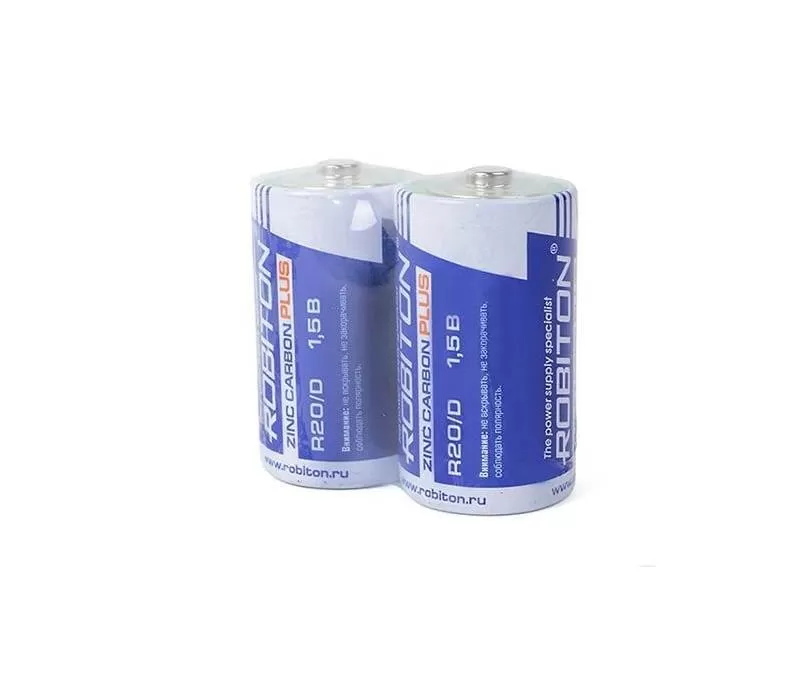 Батарейка  ROBITON PLUS R-R20-SR2 R20 SR2. в упак 12 шт