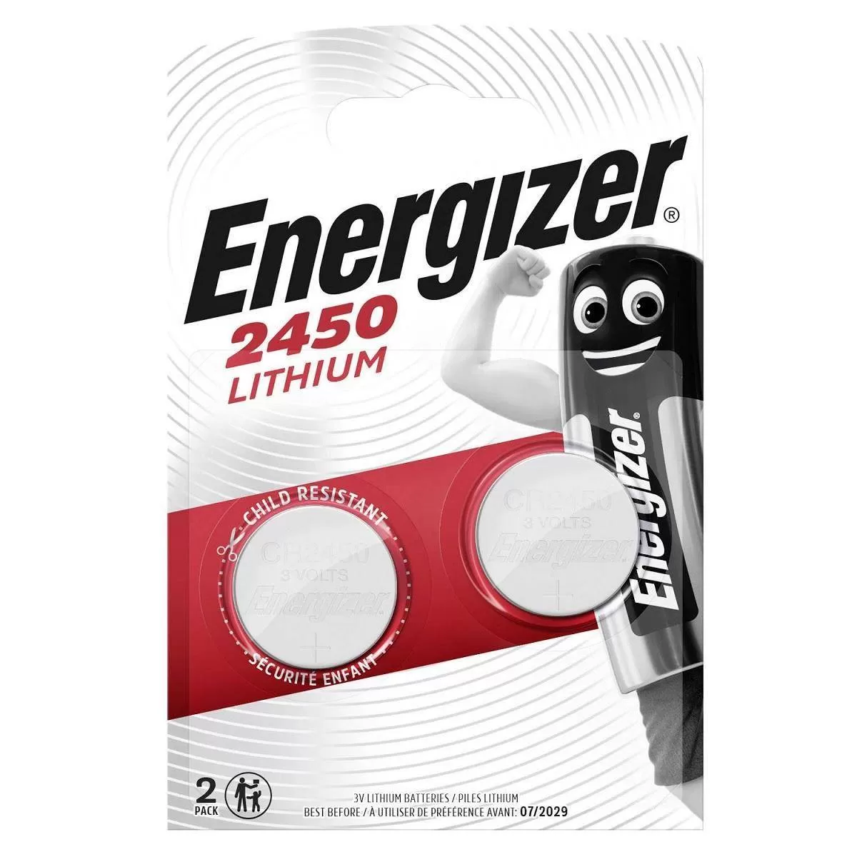 Батарейка Energizer CR2450 BL2