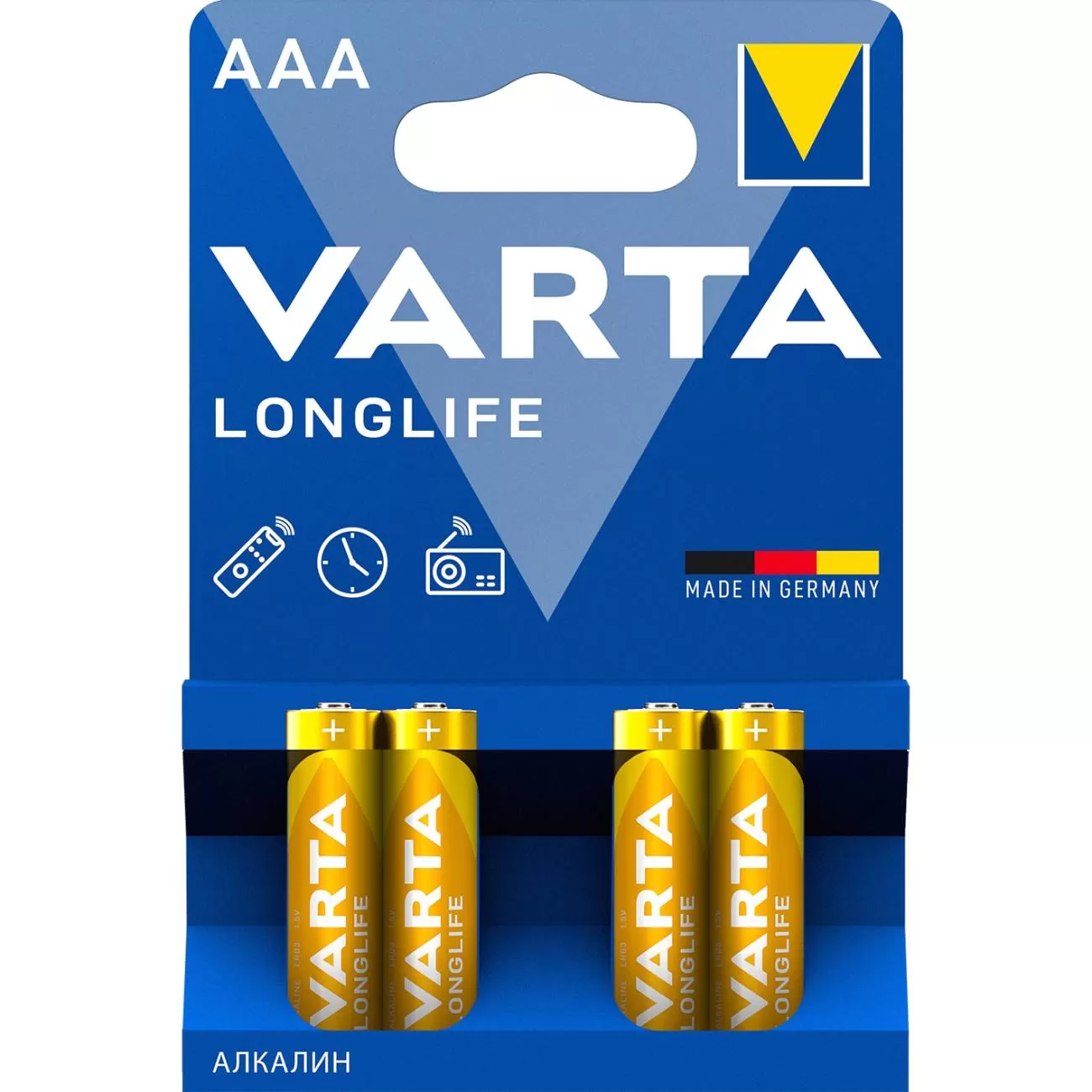Батарейка VARTA LONGLIFE 4103 LR03 BL4