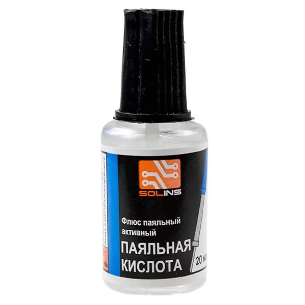 Флюс паяльный ПК(ФЦА) (флакон ПЭТ-22 мл с кистью)