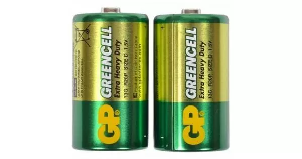 Батарейка GP Greencell 13G/R20 SR2, в упак 20 шт