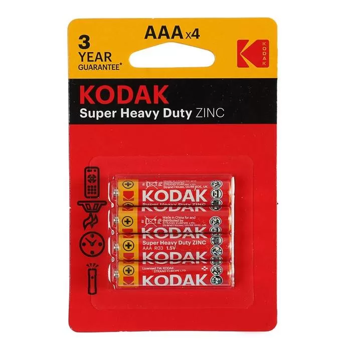 Батарейка Kodak Extra Heavy Duty R03 BL4