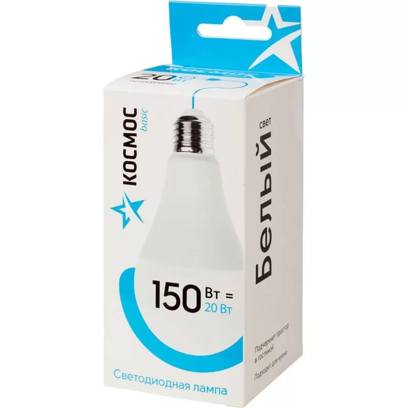 КОСМОС LED20wA60E2745 20Вт Е27 4500K BL1