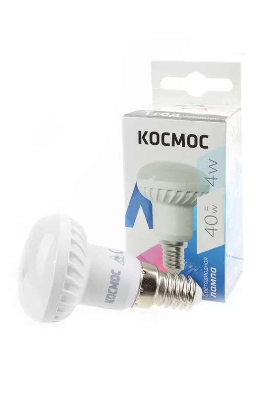 Светодиодная лампа КОСМОС LED4wR39 Е14 4500K