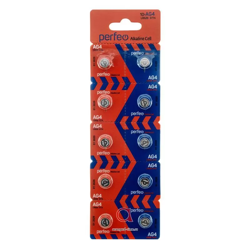 Батарейка Perfeo AG4-BP10(0%Hg) AG 4 377 LR626 BL10