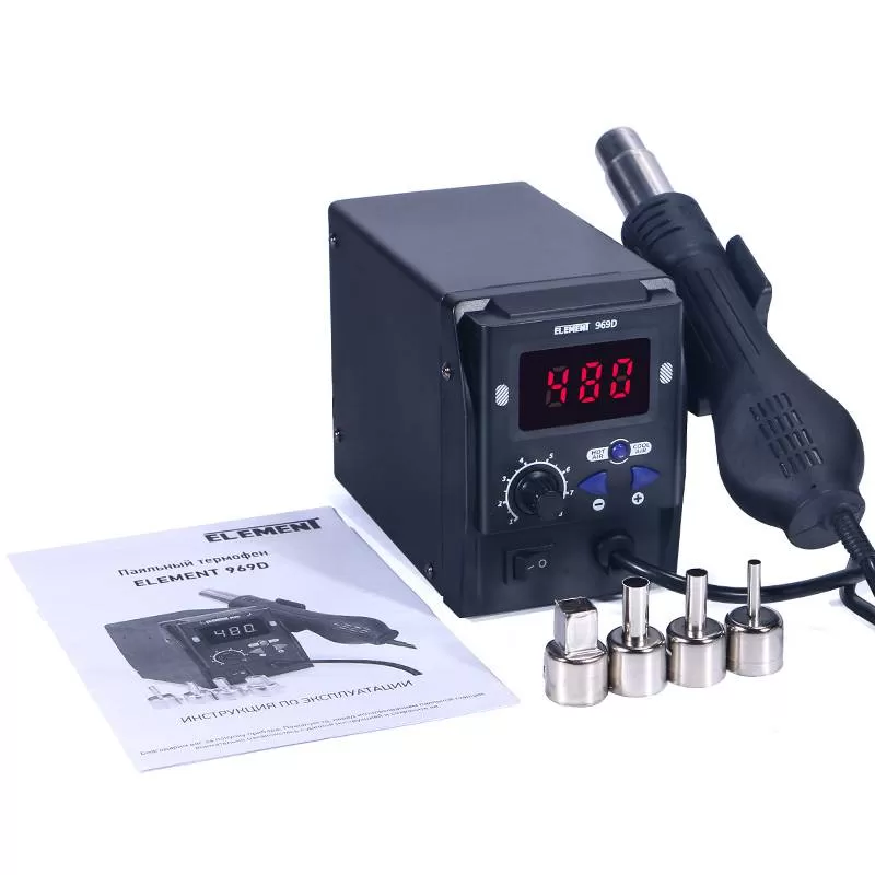 Паяльный фен ELEMENT 969D - купить с доставкой