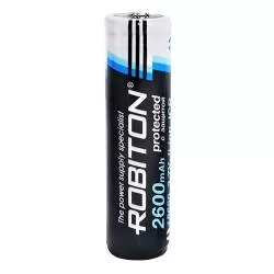 Аккумулятор ROBITON 2.6/Li18650 с защитой Li-ICR2600-18650