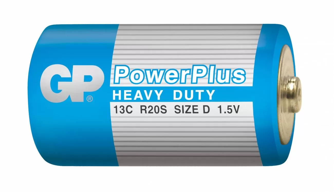 Батарейка GP PowerPlus HEAVY DUTY 13C/R20 SR2. в упак 20 шт