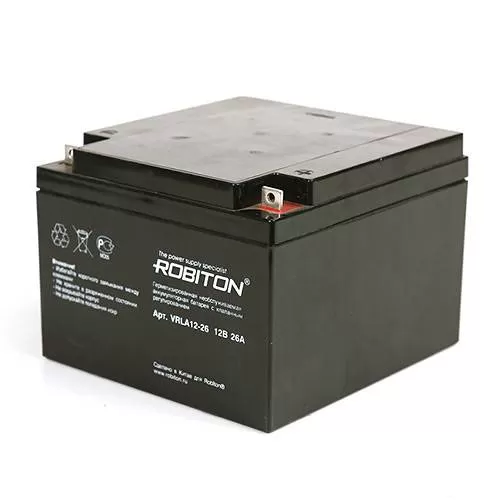 Аккумулятор Robiton VRLA12-26 Свинцово-кислотный