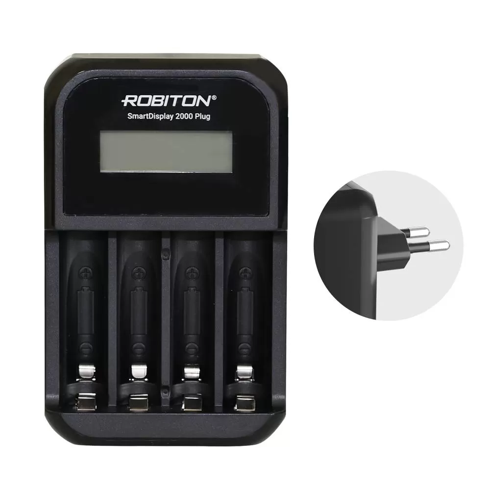 Зарядное устройство ROBITON SmartDisplay 2000 Plug