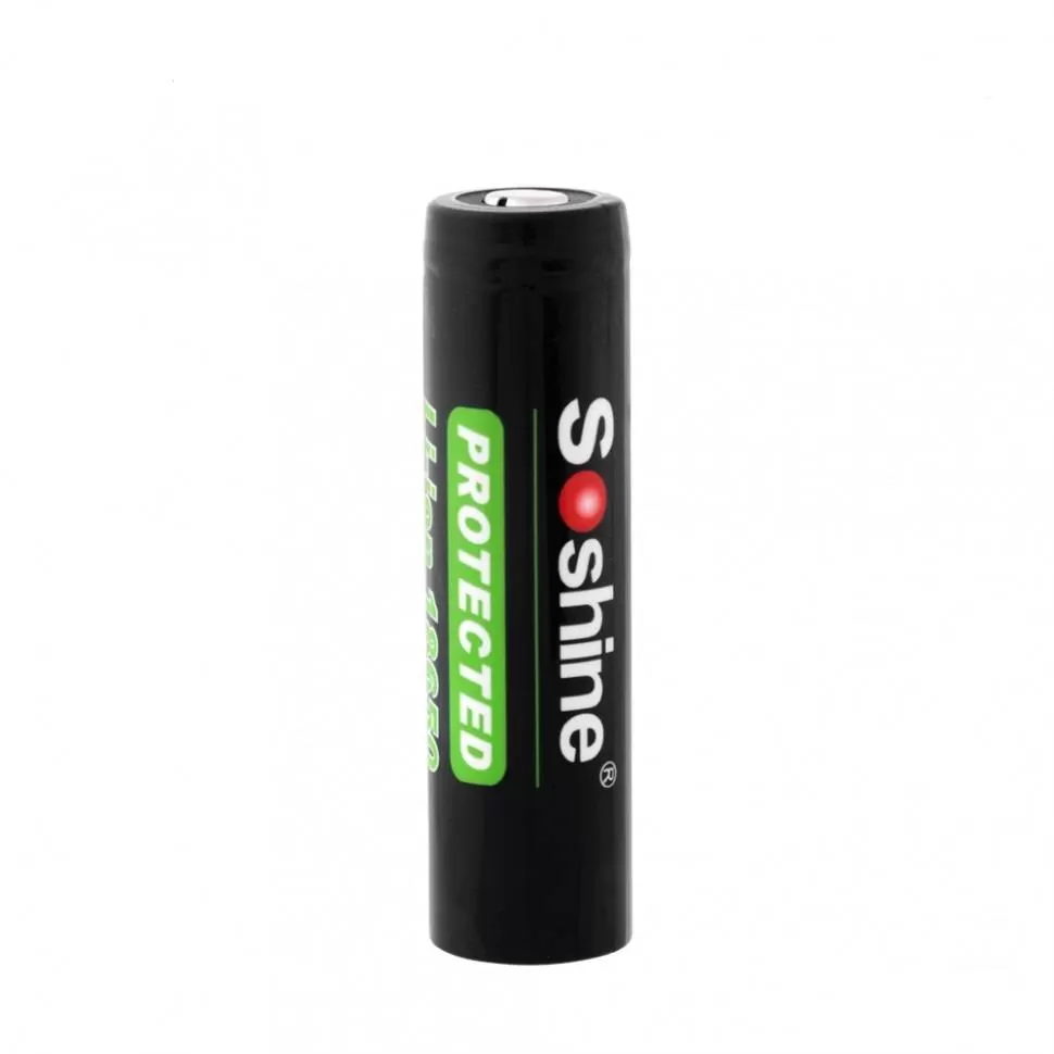 Аккумулятор Li-Ion Soshine 18650P,  3,7 V 18650-2900 mAh  перезаряжаемый (с защитой)
