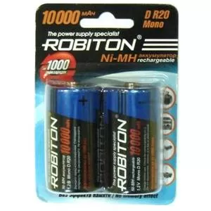 Аккумулятор ROBITON 10000 mah Ni-Mh D BL2