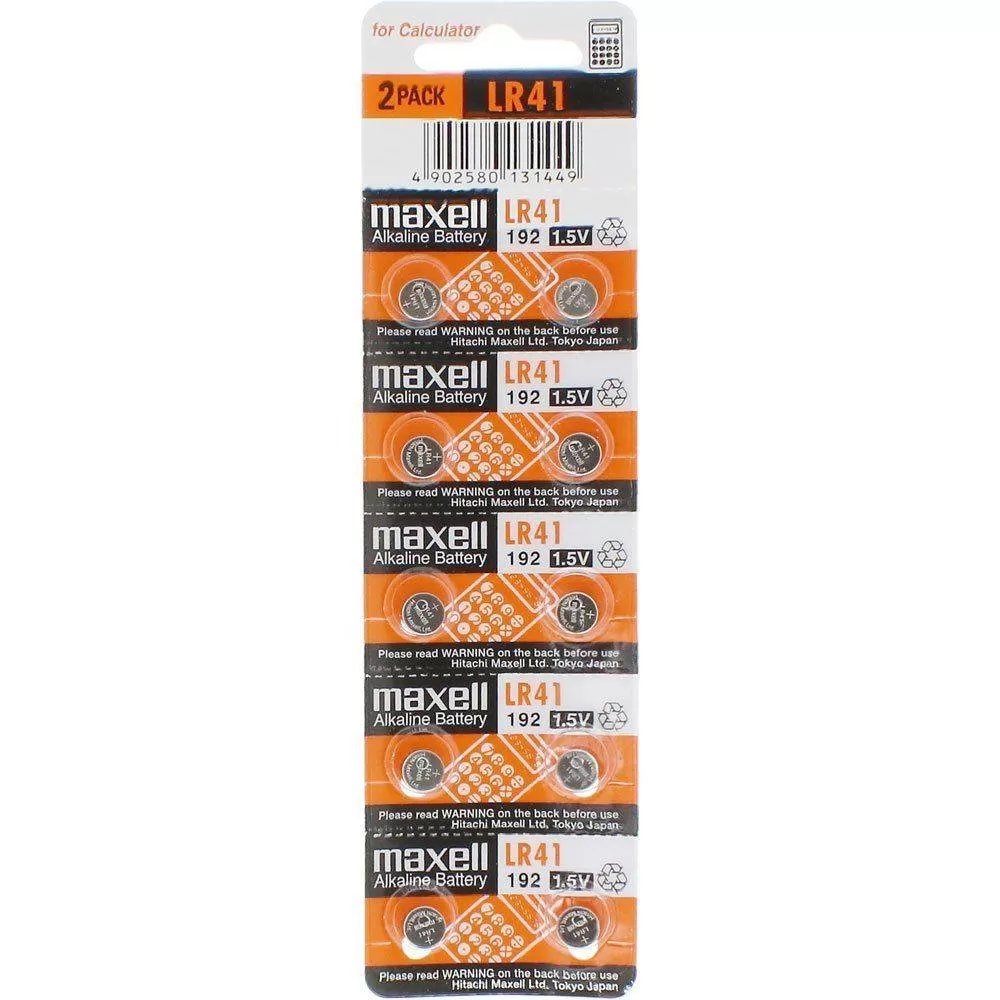 Батарейка MAXELL LR41 BL10 AG3