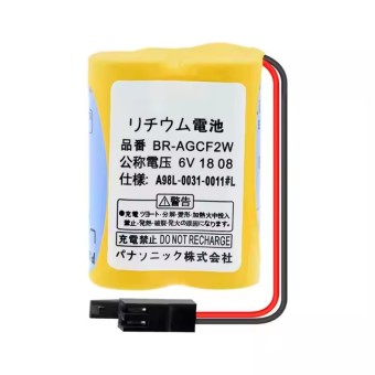 Батарейка для GE A06B-6093-K001, A98L-0031-0011/L, Fanuc A98L-0031-0011/L BR-AGCF2  BR-AGCF2W 6V 