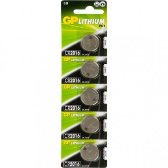 Батарейка GP Lithium GPCR2016-8CR5 CR2016 BL5 Батарейка GP Lithium GPCR2016-8CR5 CR2016 BL5