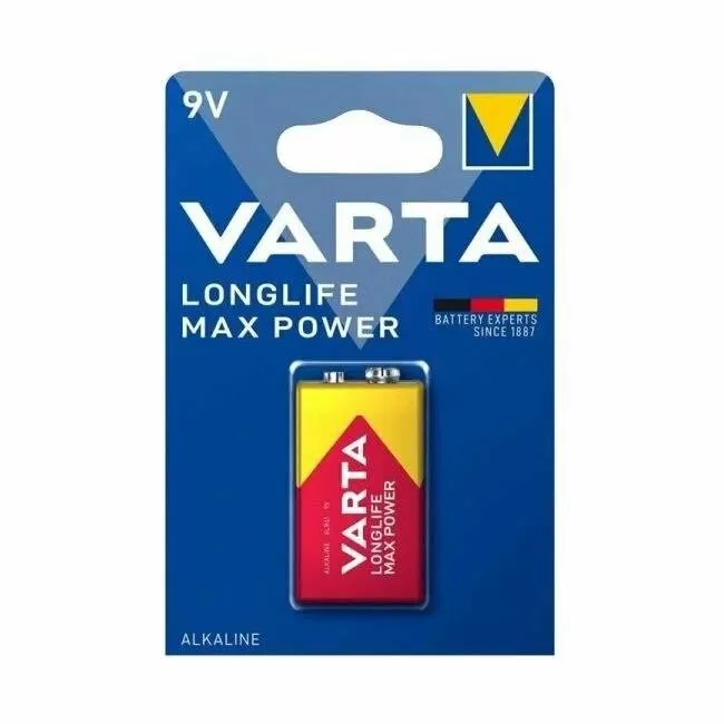 Батарейка крона VARTA LONGLIFE MAX POWER 6LR61 4722 BL1